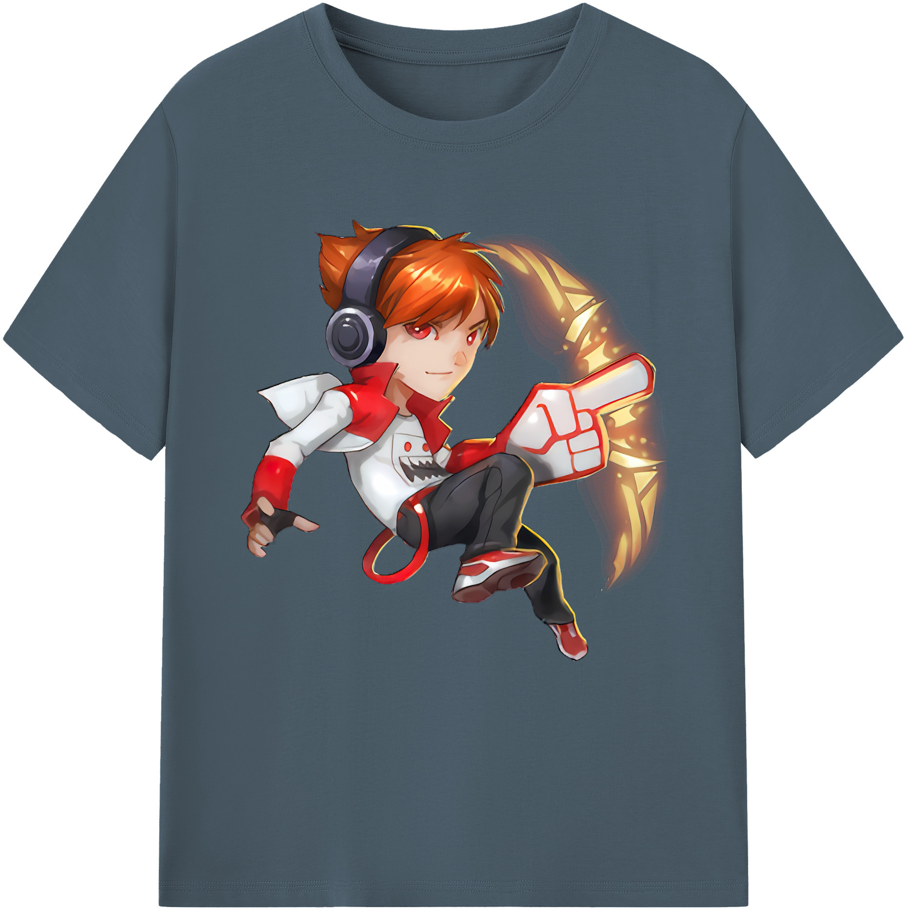 リーグ・オブ・レジェンド League of Legends LOL 綿100％半袖Tシャツ（フロントプリント）
